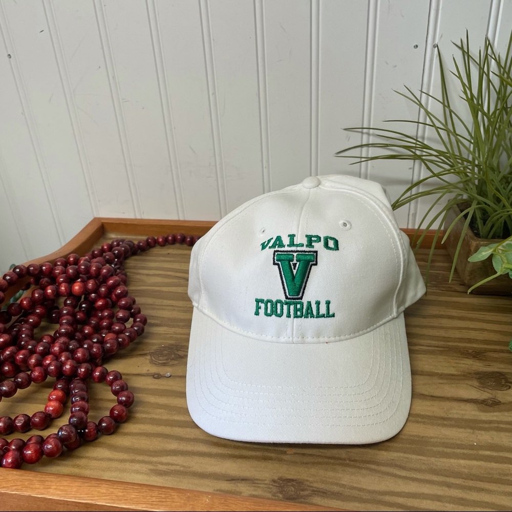 Valpo Football White Baseball Hat